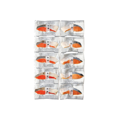 【直送商品】根室・藤井水産　天然鮭の味比べ（YAB5-55）　SL-5009-712