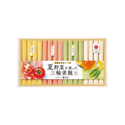 池利　夏野菜を使った三輪素麺