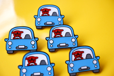チーバくん ピンバッヂ <運転>