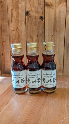 徳山純正ごま油(チャンギルム)150g卓上瓶 
