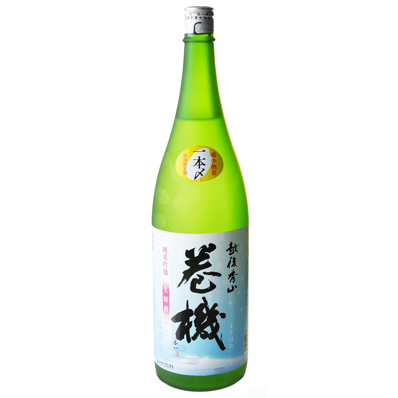 日本酒】巻機 純米吟醸生原酒（無濾過） 冬季限定 _千代酒造 1800ml