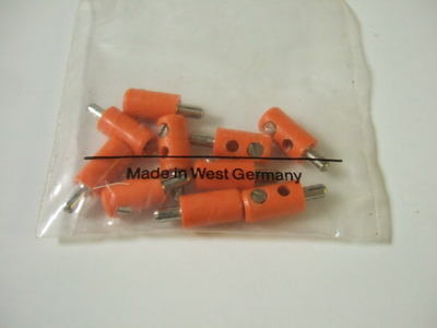 配線用　プラグ（橙）　No.7134　2mm　10個入
