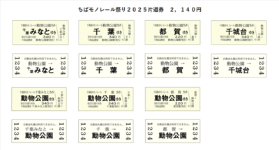 「ちばモノレール祭り２０２５」片道券セット